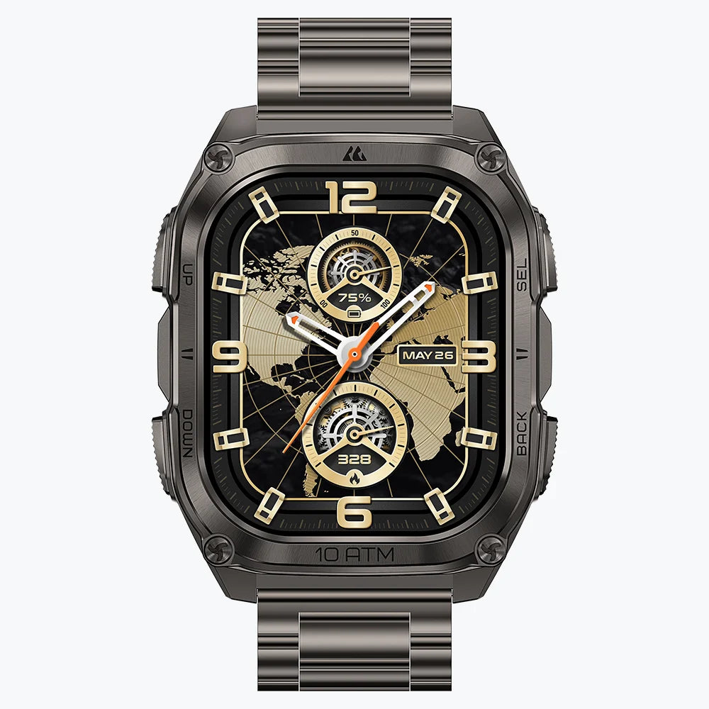 KOSPET tank m4 se smartwatch #color_black^package_Special Edition: Silicone+Steel Staps